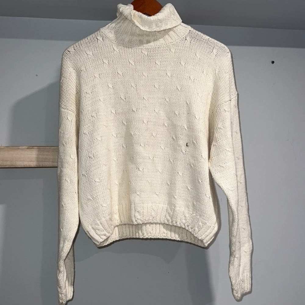 Casual corner cream king turtle neck‎ sweater NWT